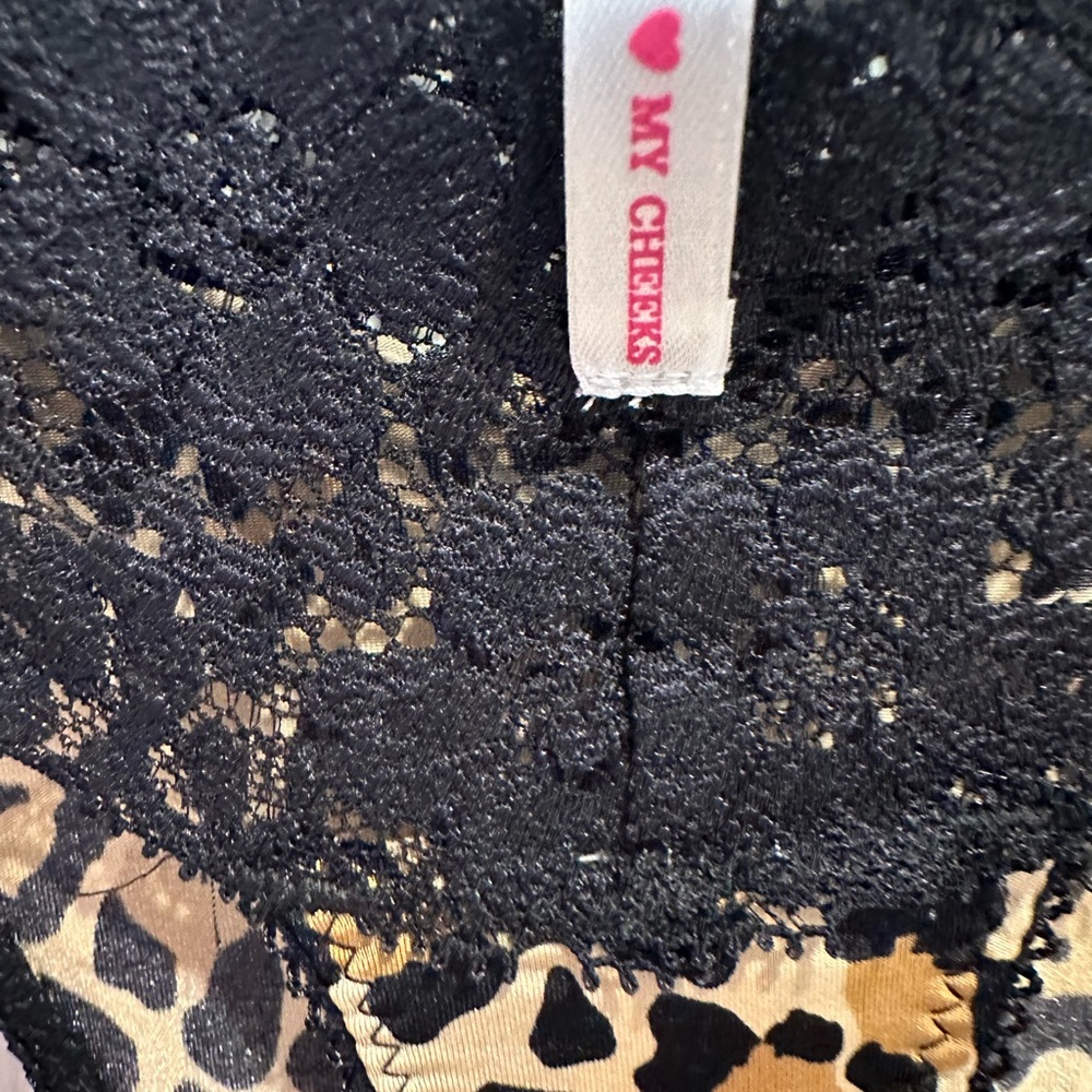 NWT Vintage PINK Victoria’s Secret Animal Print Silky Thong Panty - Picture 5 of 7